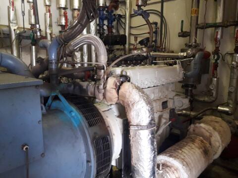 Biogasmotor 6 Zylinder und 4 Zylinder