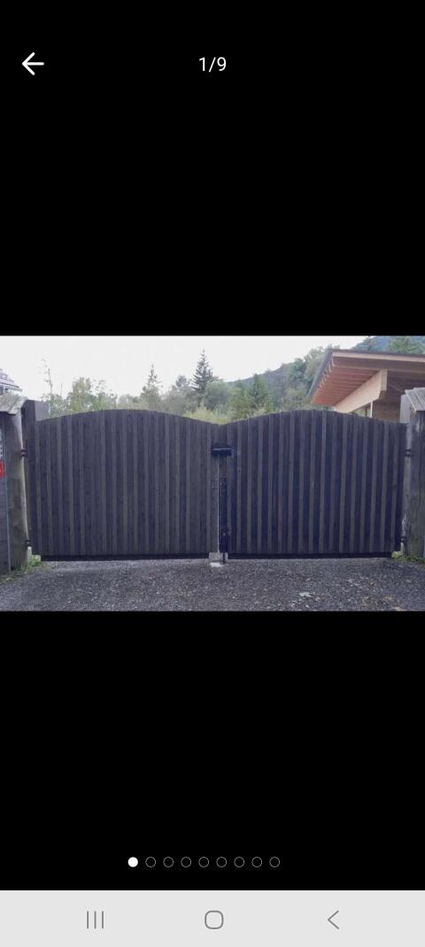 Einfahrtstor Lärche massiv 500 cm