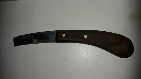 Klauenmesser doppelschneidig