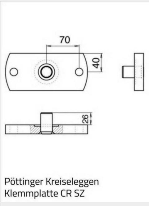 Pöttinger Kreiseleggen Klemmplatten CR SZ 872.01.060.0