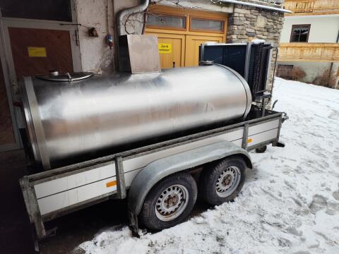 Verkaufe fahrbaren Milchtank 1.660 l