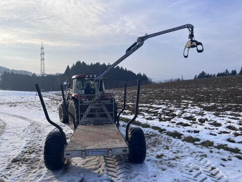 Rückewagen Binderberger 5 t, Kran 4,0 m