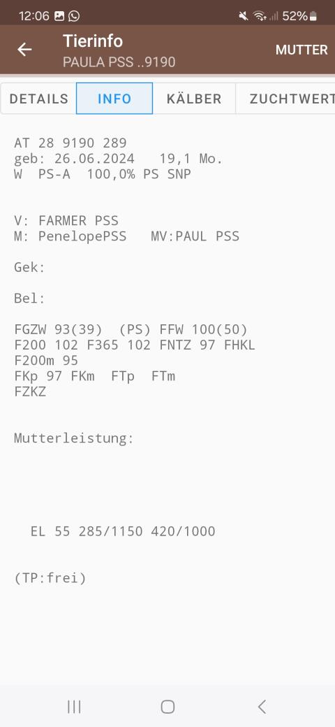 Bio Pustertaler Sprinzen Kalbin