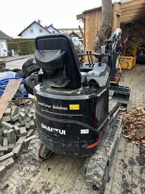 Minibagger 1,2 tonnen ms01 schnellwechsler 3 löffel