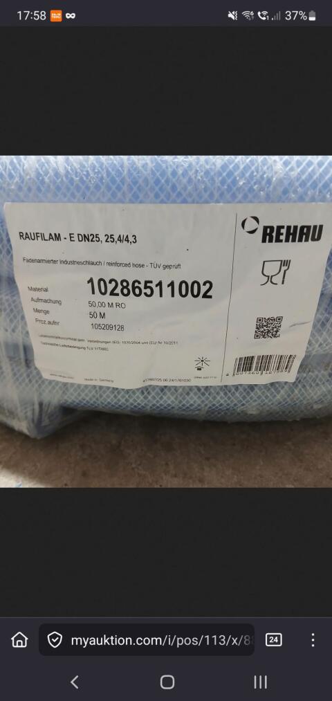 Schlauch Lebensmittelschlauch Luftschlauch Raufilam-E D