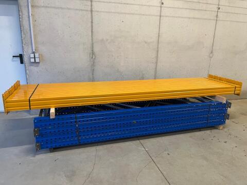 Palettenregal (Hochregal) 11,2lfm 3,6m Traverse