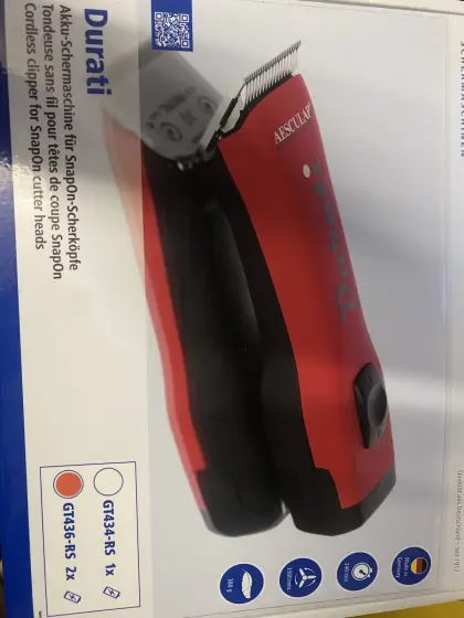 Schermaschine Akku Aesculap Durati rot