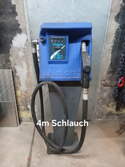 Zapfsäule 72l/min    4m Schlauch. Dieselzapfsäule