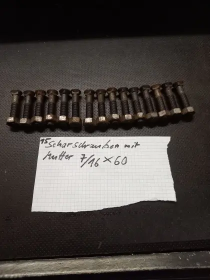 Schar Schrauben 7/16 ×60 Feingewinde
