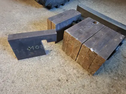 Frontgewichte mit Träger