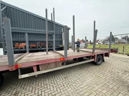 Blumhardt Plattformanhänger,Steckrungen,Ladestütze ausziehba