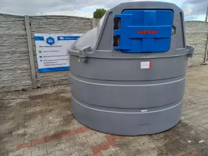 Tankstelle 5000L Tank Dieseltank k600 mit Pumpe 72l/min. Neu
