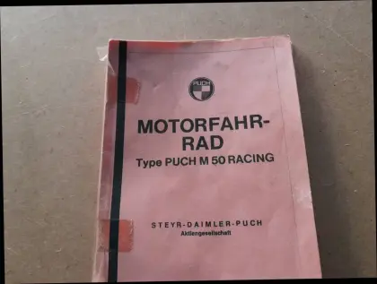Puch M 50 Racing, Typenschein, Moped-Papiere