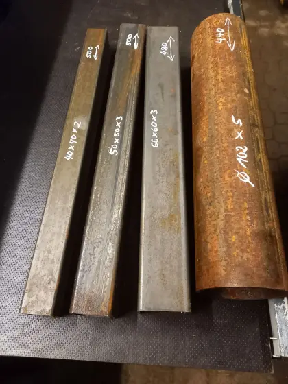 Verschiedene Rohr Reste