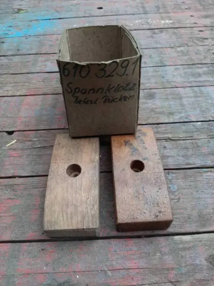 Holzspannklötzer Claas Mähdrescher