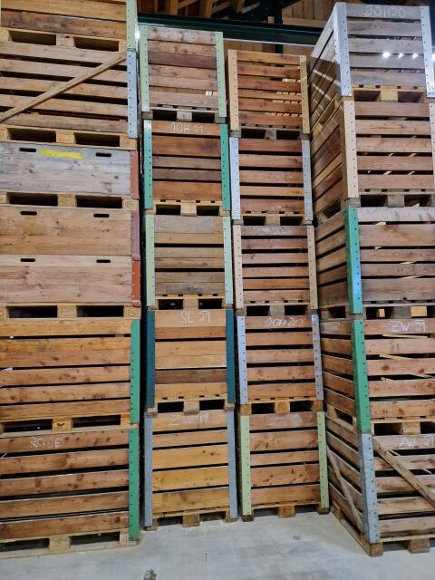 Gitterboxen, Holzboxen, Flaschenkisten