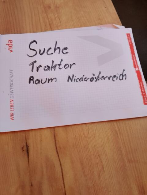 Traktor wird gesucht