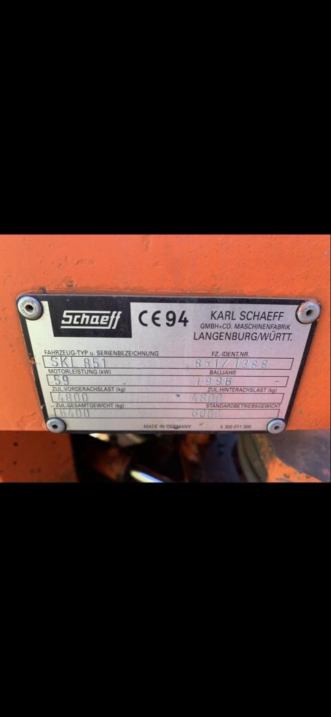Radlader Schaeff SKL 851