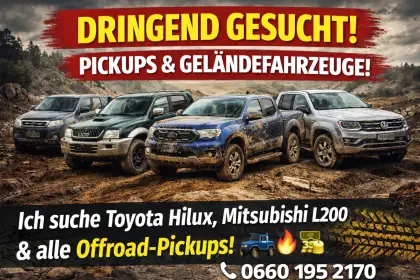 Kaufe Pickups & 4x4 – Zustand egal – Abholung sofort! Hilux