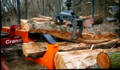 Langholzspalter, Holzspalter für über 5 m Länge