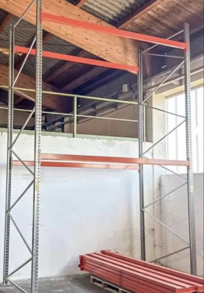 Palettenregal, Schwerlast Lagerregal, ca. 3 lfm