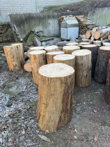 Nagelstock, Hackstock, Brennholz