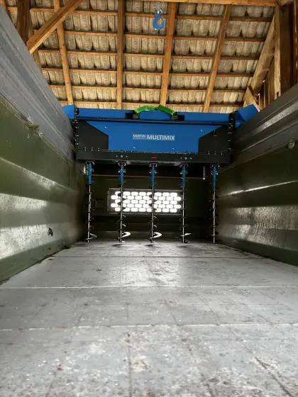 Lohntrocknen mit vertikalem Rührwerk