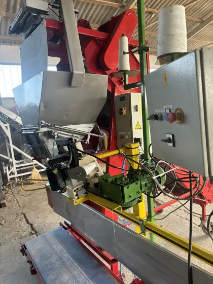 Kartoffel-Zwiebel und sonstiges Abfüllmaschine mit Nähband