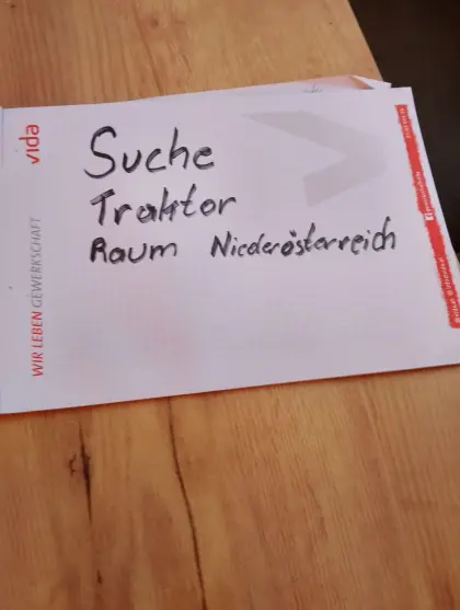 Traktor wird gesucht
