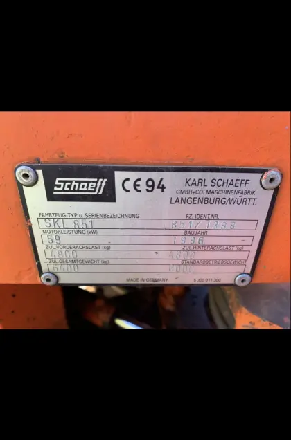 Radlader Schaeff SKL 851