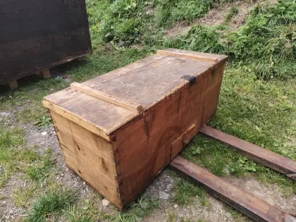 Holztruhen Schleifmaschine Aufzugkiste