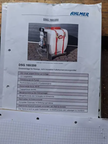 Dosieranlage DSG 160/200