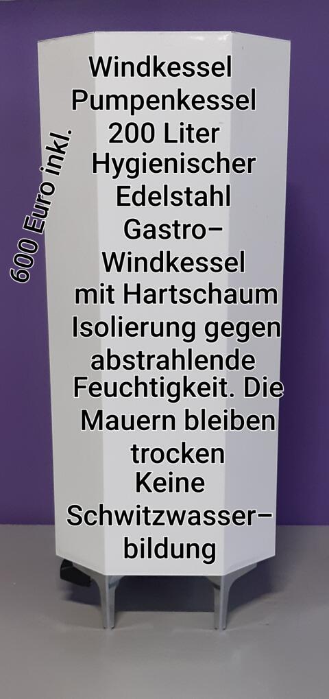Windkessel für Hauswasserwerk Druckkessel bis max. 6 bar
