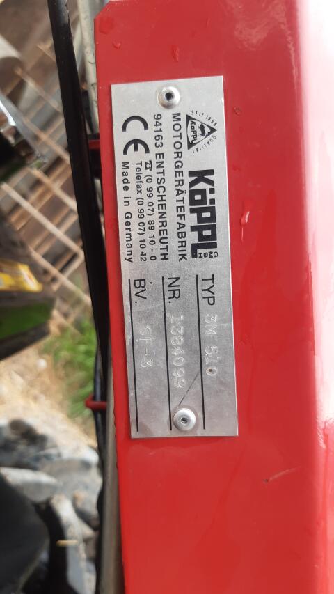 Motormäher Balkenmäher Köppl 3M 510