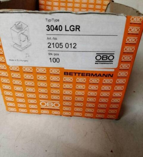 OBO Bettermann Elektro-Schellen 3040 LGR 2037