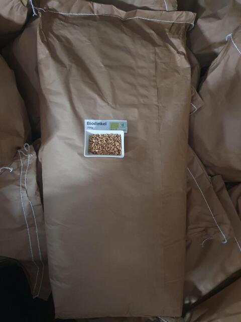 Bio Dinkel, 25 kg Sack