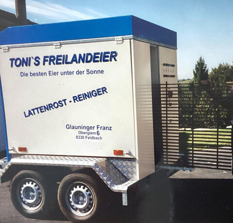 Waschanlage für Hühnerstall Lattenrost