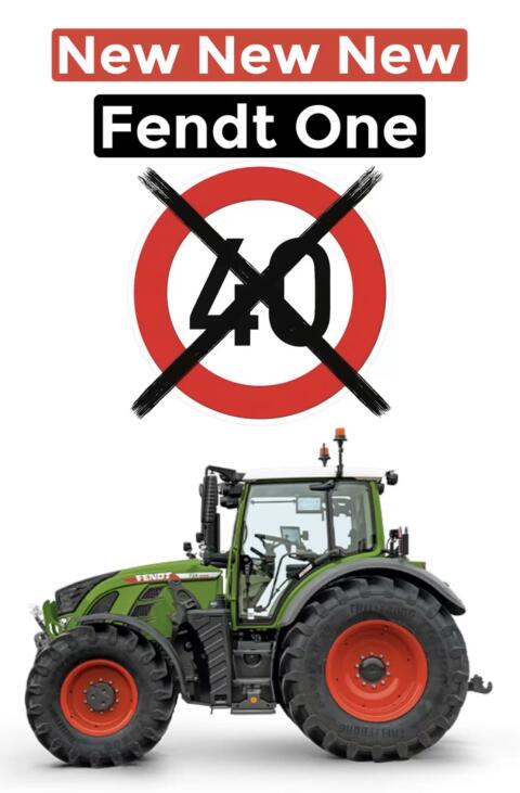 Fendt ONE Vmax Modul Höchstgeschwindigkeit per Modul auf 65 km/h