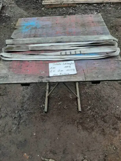 3 gebrauchte Hebeschlaufen