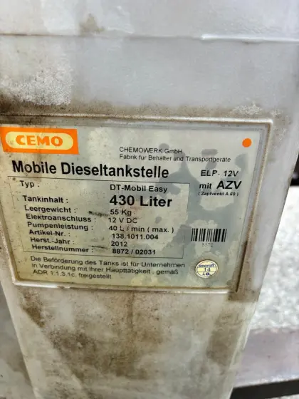 Mobiler Dieseltank