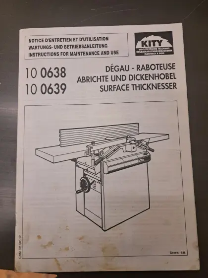Abricht- und Dickenhobel Kity Model 10 0639