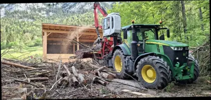 Hackschnitzel belüftet