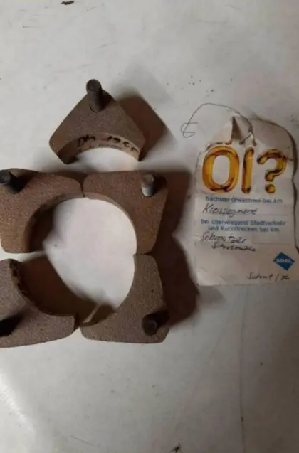 Segmenthalter Messing für Schmotzer Schrotmühle