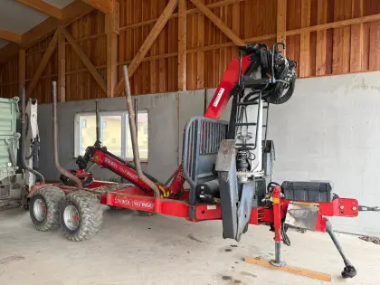 Steindl Palfinger Forstanhänger TKZ5078 Luftdruckbremse