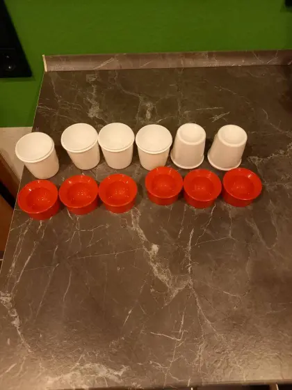 6 Tupperware Thermo Eierbecher