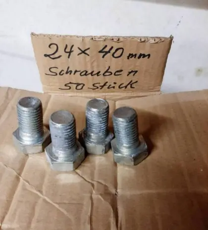 Galvanisch verzinkte Schrauben
