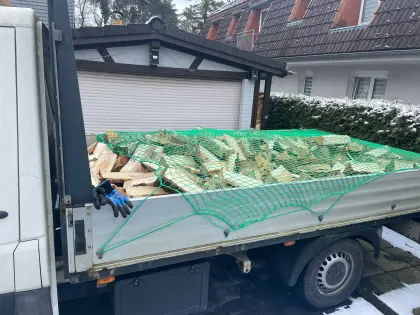 Brennholz Birke frisch gespalten 33cm Scheitlänge