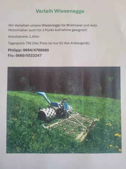 Verleihe Wiesenegge Brielmaier Aebi