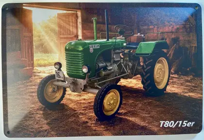 Blechschild 40x30 cm Scheunenfund 15er Steyr Traktor T80