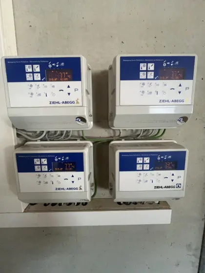 Lüftungssteuerung Unimat Duo und Ziehl Abegg